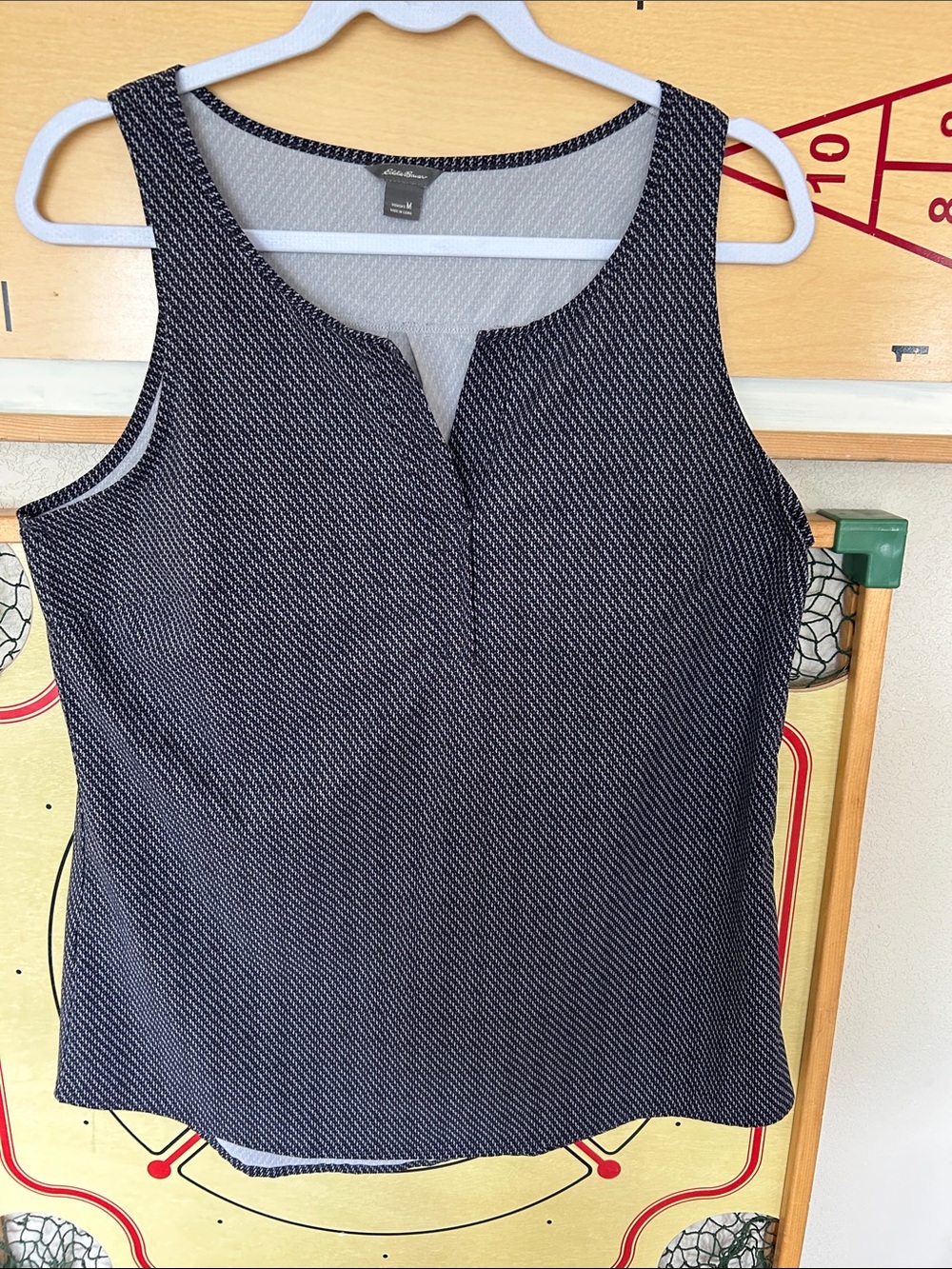 Eddie Bauer Black and White Printed Shell